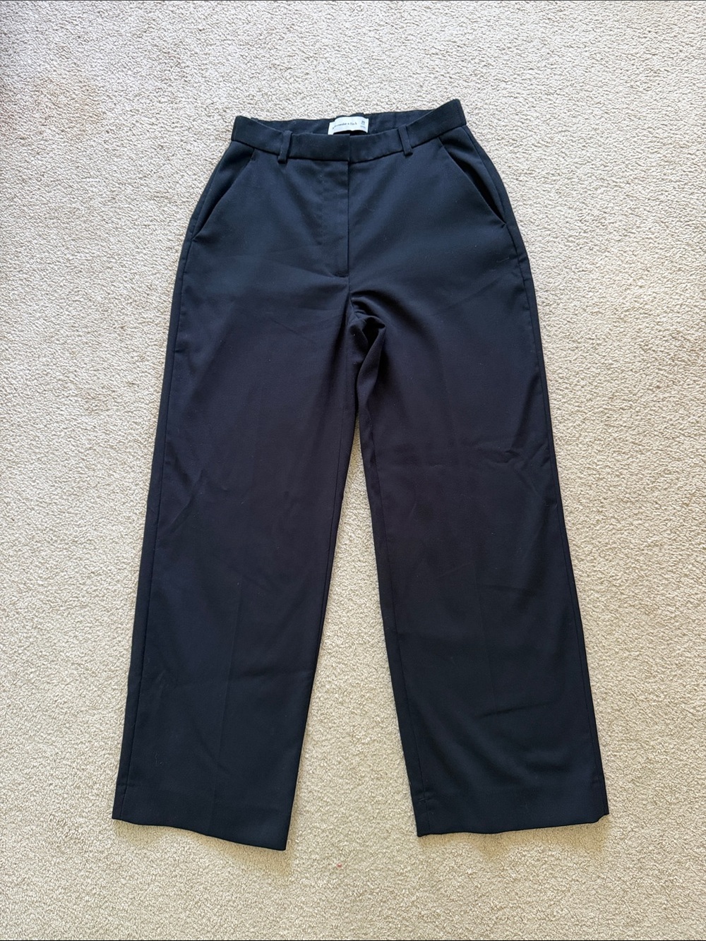 Abercrombie Sloane Curve Love Tailored Wide Leg Pant (SHORT)